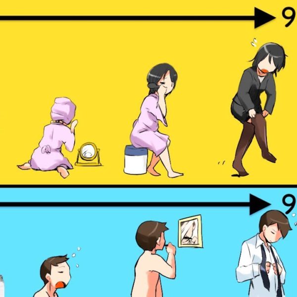 【衝撃】男女を的確に表した行動の違い８選