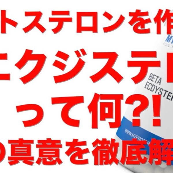 【誰も知らない】β-エクジステロンって何?!/テストステロンを増やす?!