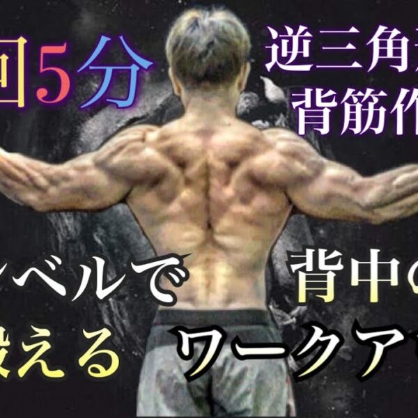 たったの５分で鍛える背筋！ダンベル編(5minute Back Workout)