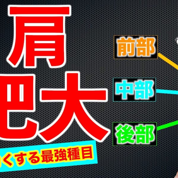 【筋トレ】肩をデカくする三角筋の最強種目！　科学で導くベスト種目はこれだ！【肩肥大】